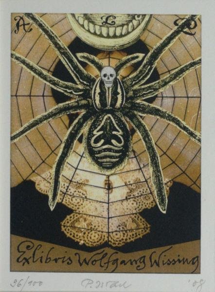 Israel, Peter. - Exlibris voor  Wolfgang Wissing.