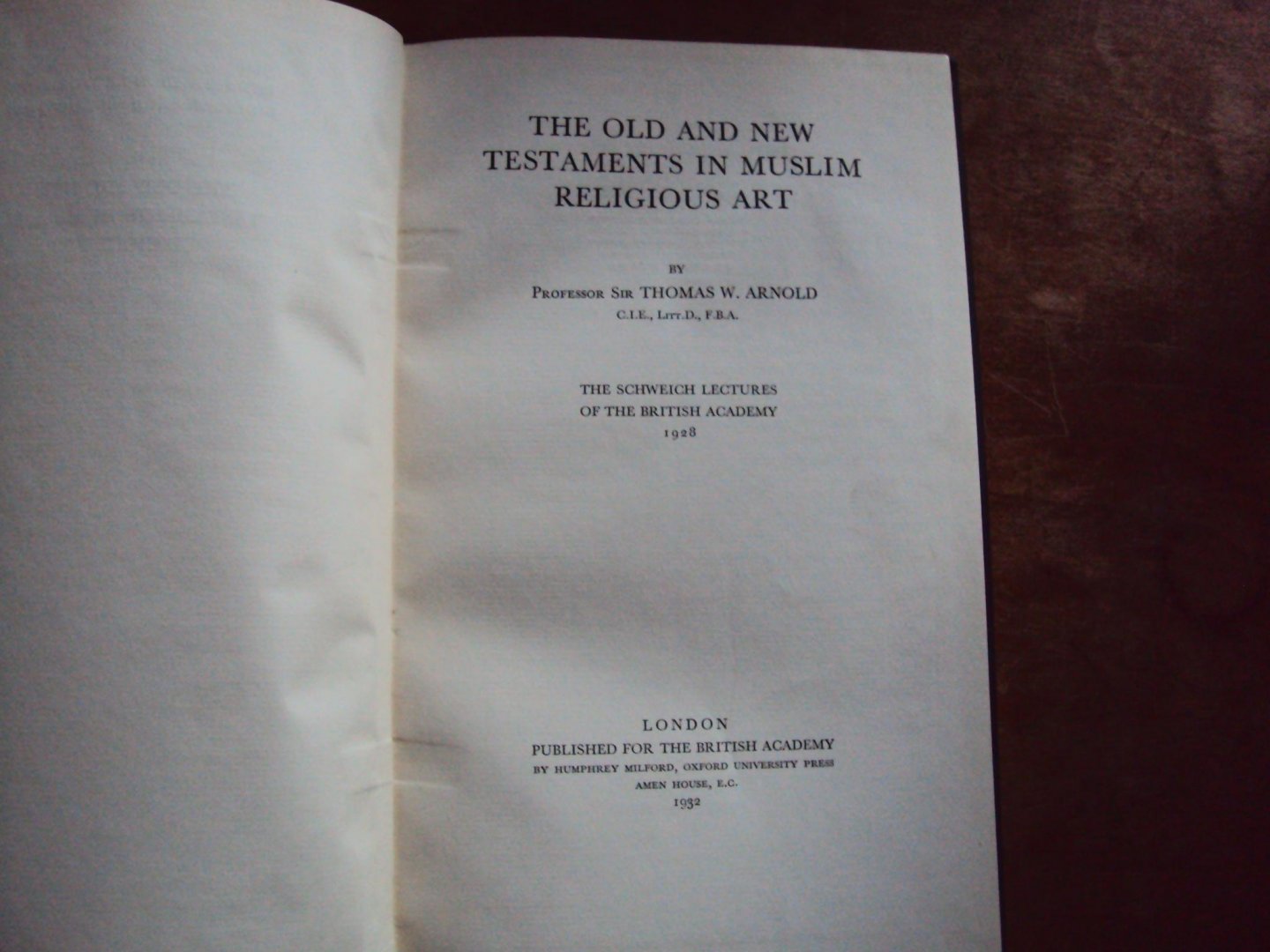 Arnold, Sir Thomas W. - The Old and New Testaments in Muslim Religious Art