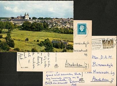 BRAAK-FABER, Ant ter - Drie handgeschreven ansichtkaarten aan 'Lieve Enny & Dirk [Binnendijk]' en 'Geliefden'.