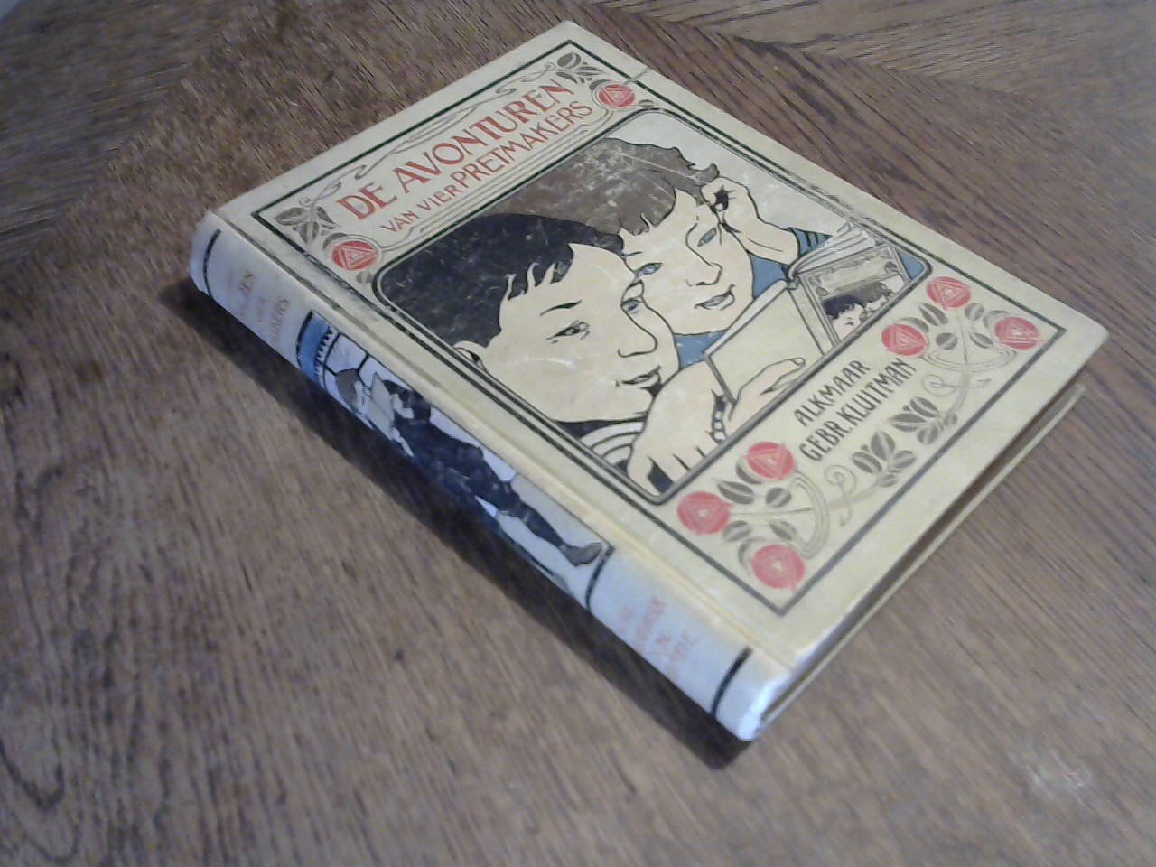 Krienen CH./ 4 platen van Joh. Braakensiek - De avonturen van Vier Pretmakers. In de Vacatie. Serie A. Jongensboeken deel 5