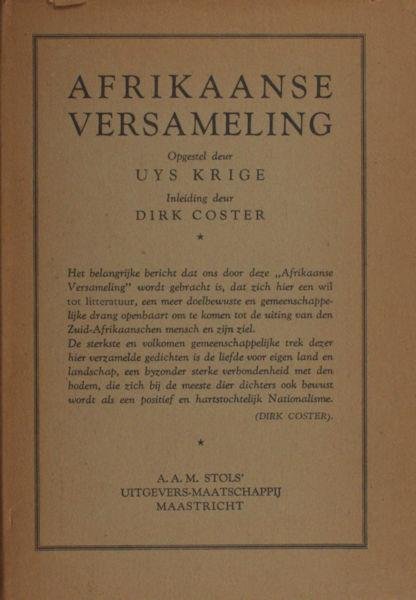 Krige, Uys. - Afrikaanse Versameling.