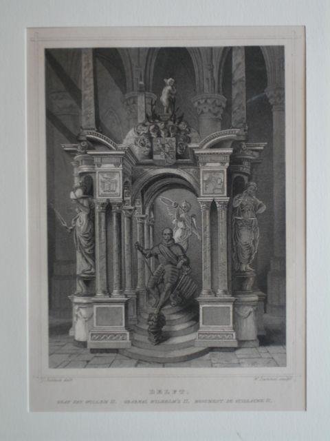 Delft. - Delft. Graf van Willem II. Grabmal Wilhelm's II. Monument De Guillaume II.