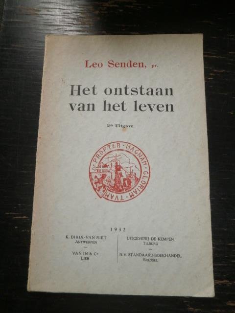 Leo Senden - Het onstaan van het leven