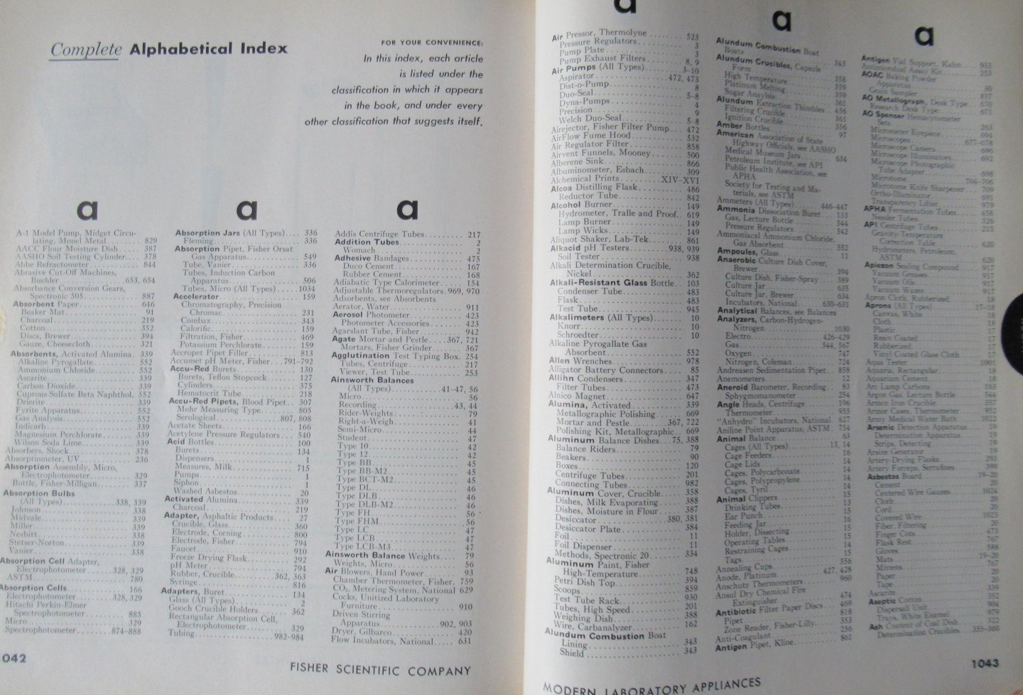 Fischer - Modern Laboratory Appliances