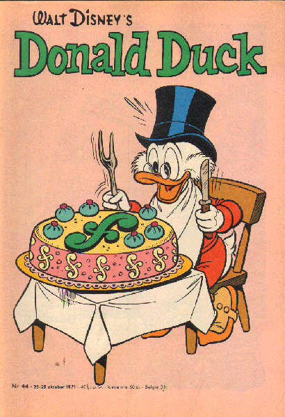 Disney, Walt - Donald Duck 1971 nr. 44, Een Vrolijk Weekblad, 23-29 oktober, goede staat