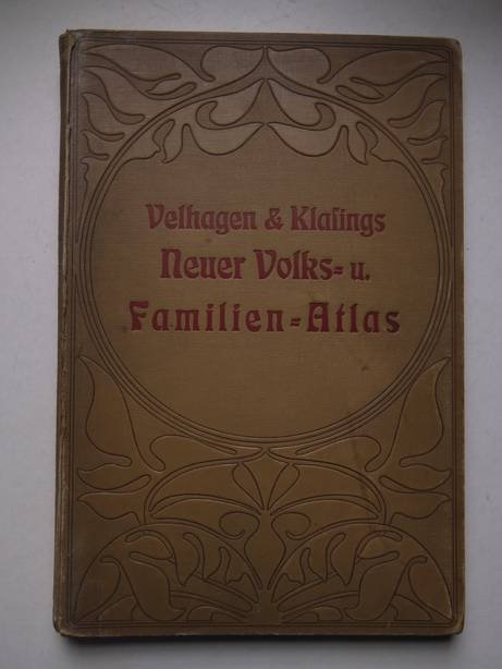 Scobel, A.. - Velhagen & Klasings neuer Volks- und Familien Atlas in 102 Kartenseiten.