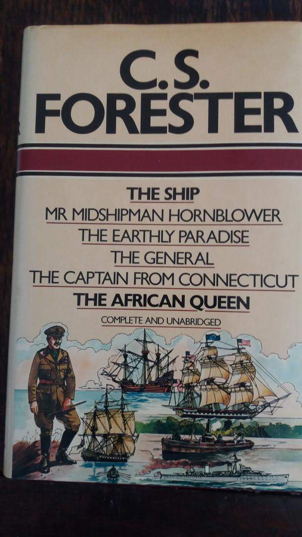 C.S.Forester - The ship , Mr midshipan Hornblower , The earthy paradise , The general , The captain from Connecticut , The African queen