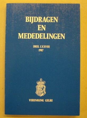VERENIGING GELRE. - Bijdragen en mededelingen Deel LXXVIII, 1987. Vereniging Gelre.
