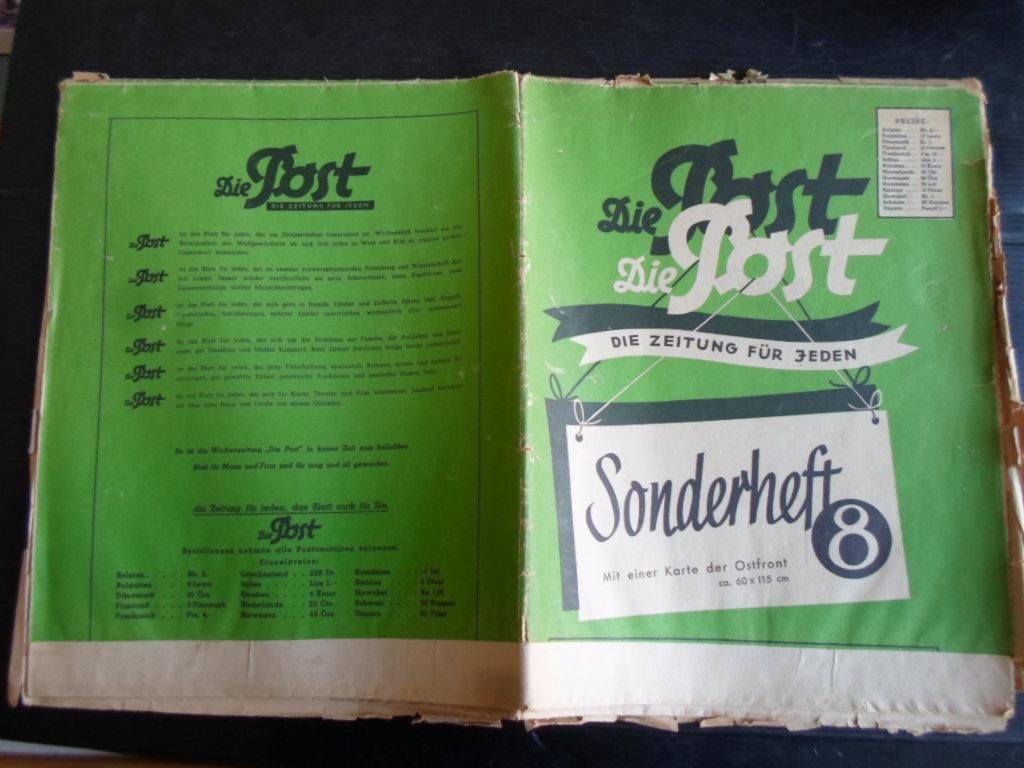 - Die Post, Sonderheft 8, Die Zeitung für Jeden, Mit einer Karte der Ostfront