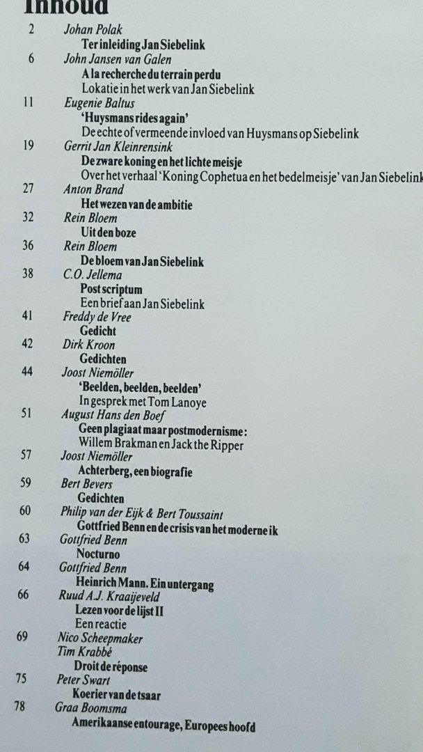 Redactie - Bzzlletin Jaargang 1988- 1989 nummer 160 Jan Siebelink