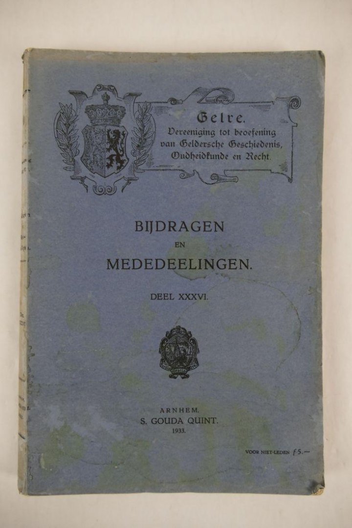 Diversen - 4 x boeken vereniging Gelre (1933-1939) (8 foto's)