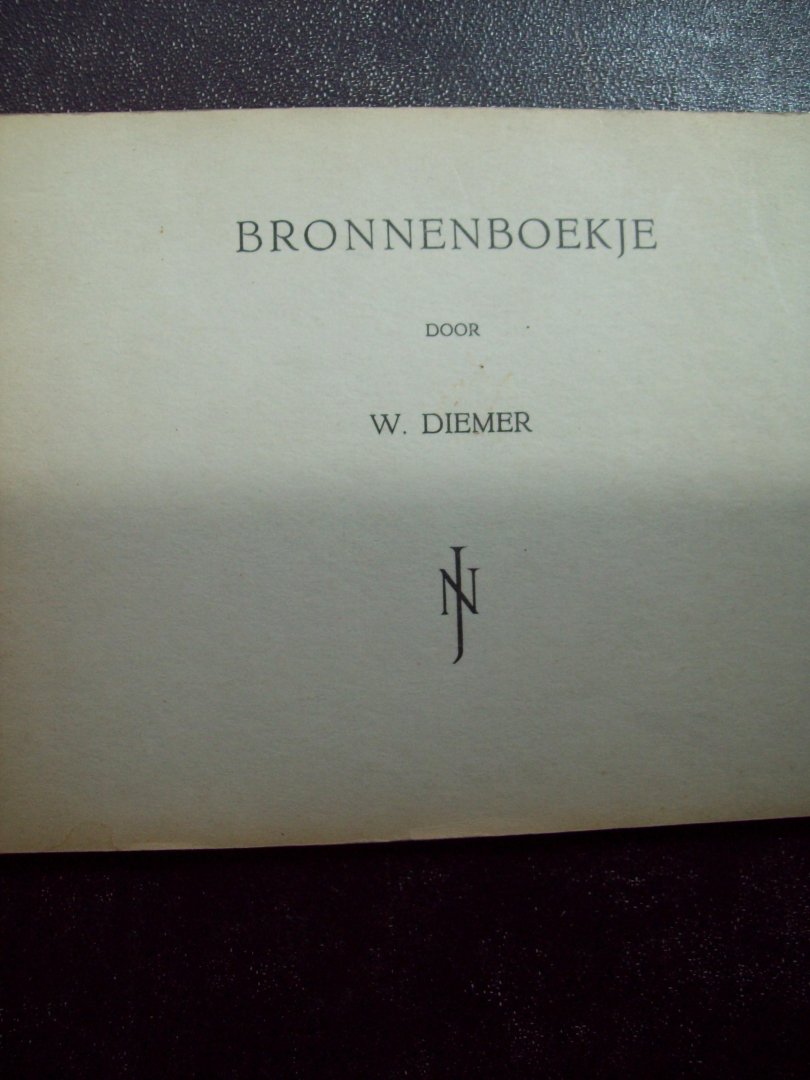 W. Diemer - "Bronnenboekje" Leren maken van literaire scripties en opstellen.