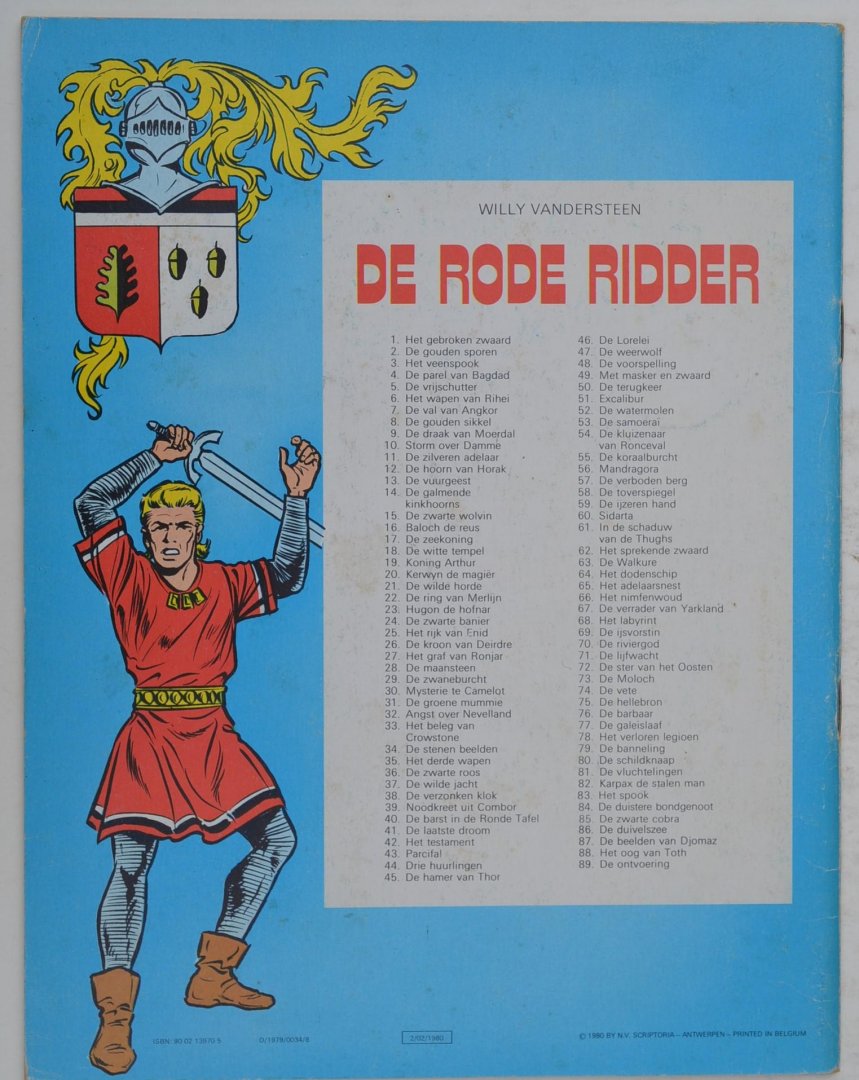 Vandersteen, Willy - De Rode Ridder - De duistere Bondgenoot + Met Masker en Zwaard