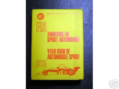 FIA - FIA Yearbook of Automobile Sport 1975