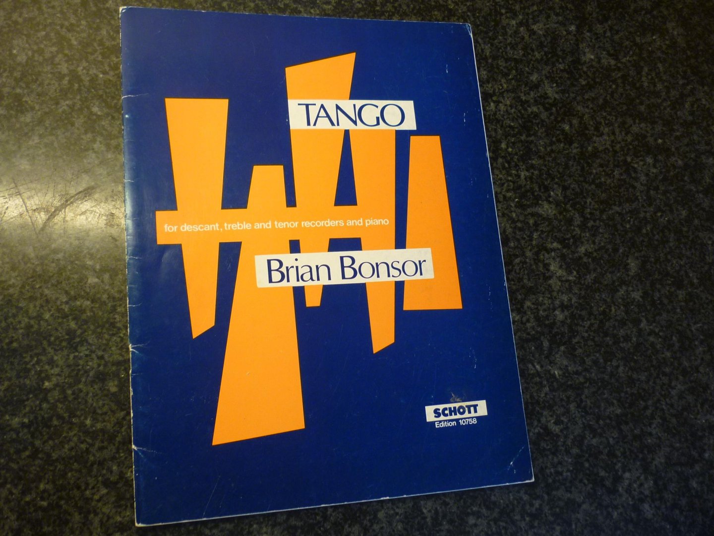 Bonsor; James Brian (1926–2011) - Tango; for descant, treble ansd tenor recorders and piano