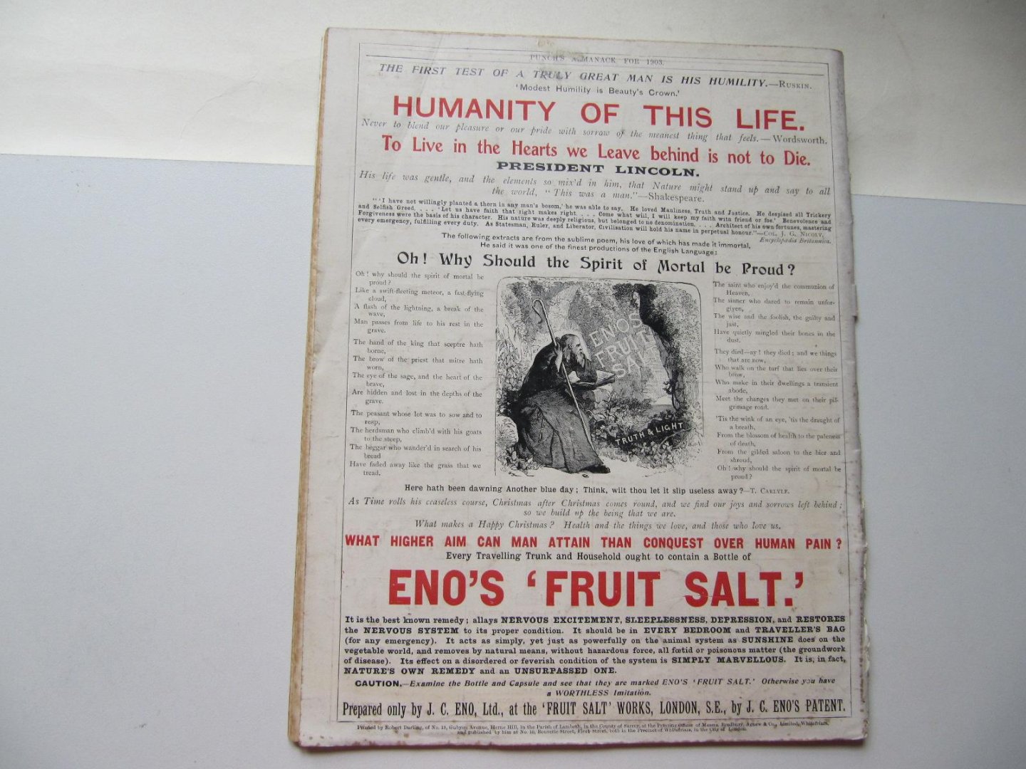  - Punch's almanack for 1903