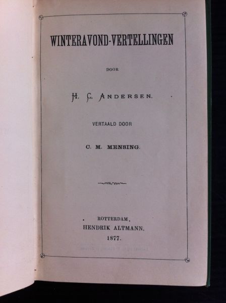 Andersen, A.C. - Winteravond-Vertellingen