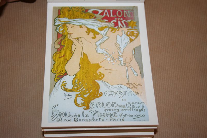  - Art Nouveau Briefkaartenboek  -- 30 prentbriefkaarten in kleuren