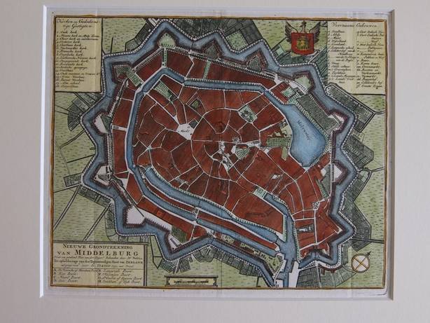 Middelburg. - Nieuwe Grondtekening van Middelburg.