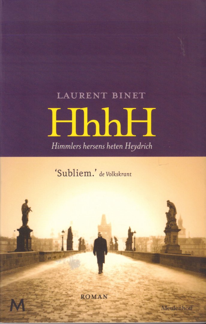 Binet, Laurent - HhhH (Himmlers hersens heten Heydrich), 356 pag. paperback, gave staat