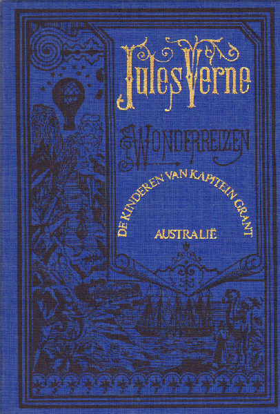 Verne, Jules - De Kinderen van Kapitein Grant, Australië, 224 pag. linnen hardcover, zeer goede staat