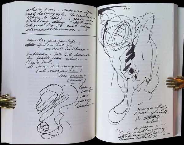 Wannes Van de Velde - In de tijd (notities 1987 - 1993) met illustraties door de auteur