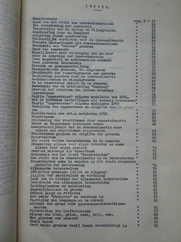 Bool, H.J.. - De landbouwconcessies in de residentie Oostkust van Sumatra.