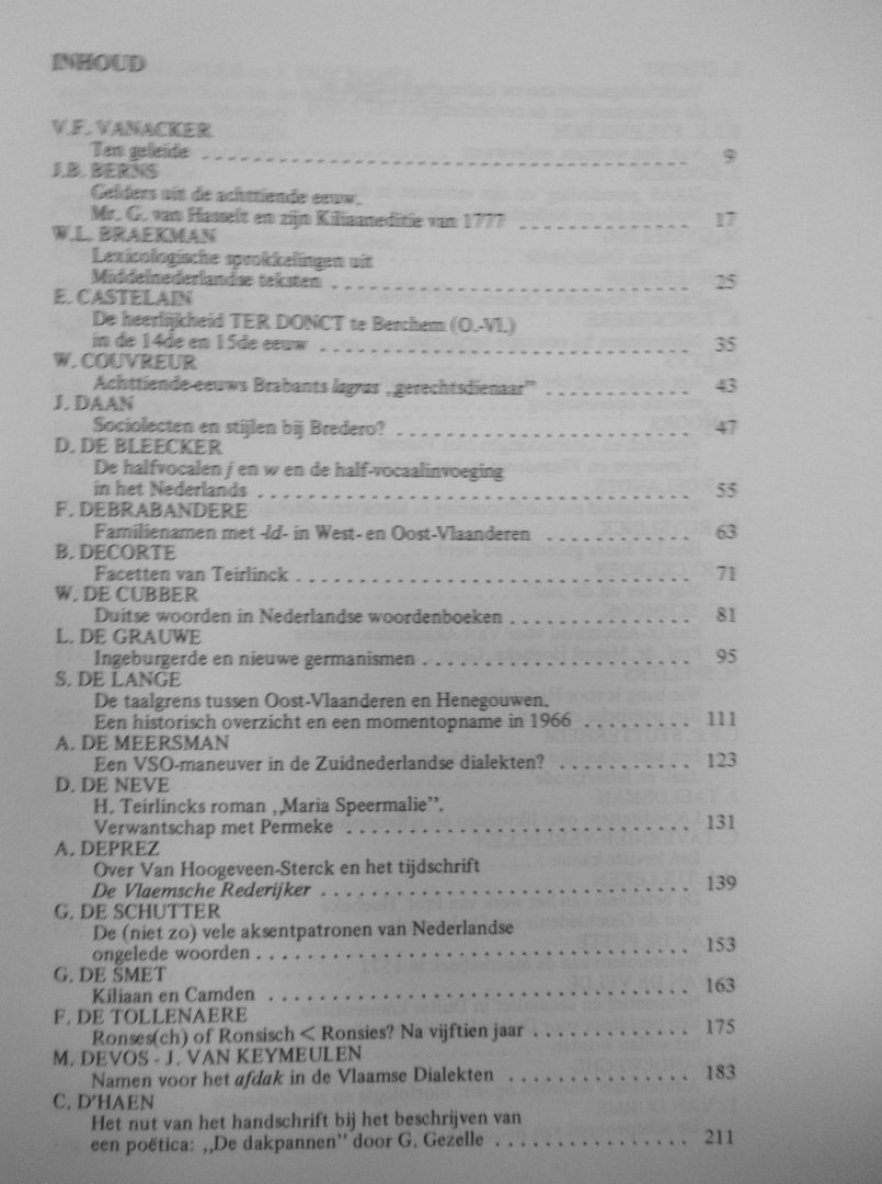 Ryckeboer, H. e.a. (redactie) - Hulde album Prof Dr. Marcel Hoebeke