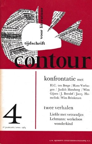 Jansma, Bert / Overeem, Jan Willem (redactie, met anderen) - Contour 4, 1e jrg. no. 4, april 1965