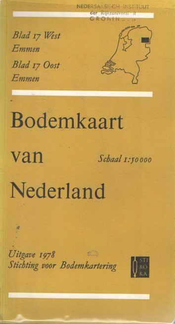  - Bodemkaart van Nederland. Schaal 1: 50.000. Blad 17 West Emmen & blad 17 Oost Emmen
