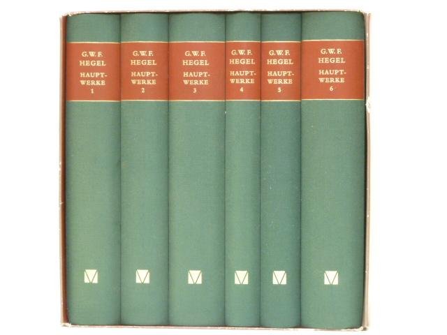 HEGEL, G.W.F. - Hauptwerke in sechs Bänden. Complete set.