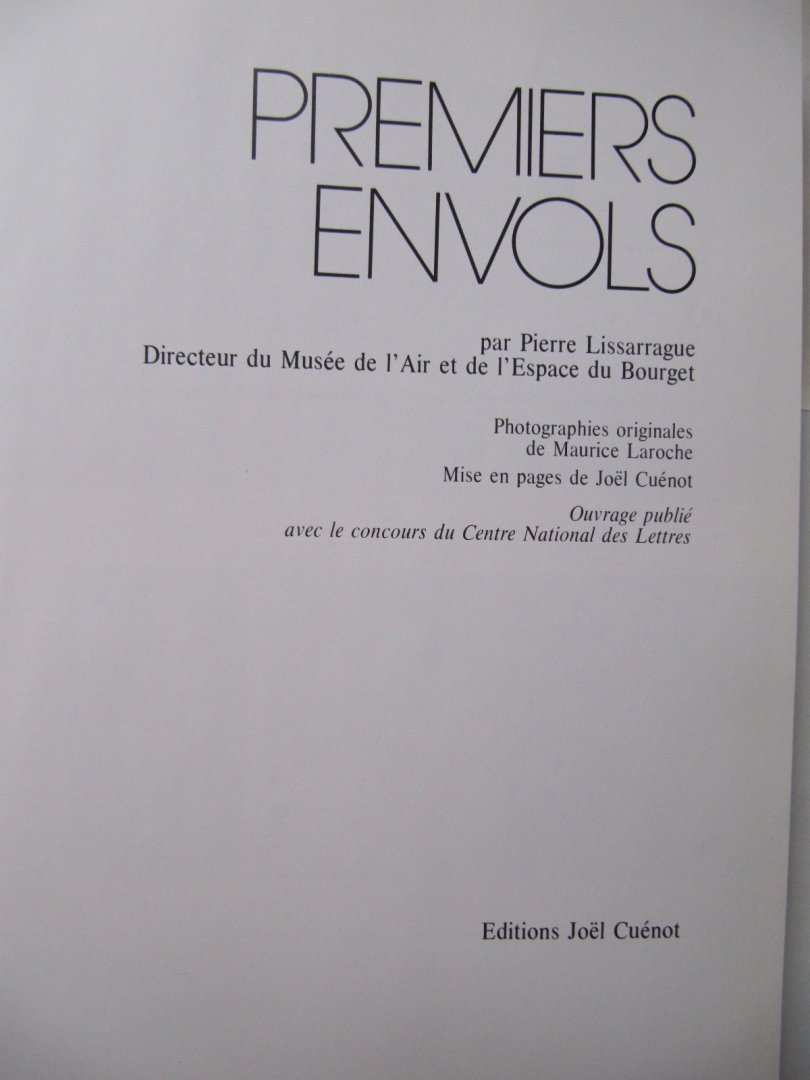 Pierre Lissarrague - Premiers Envols