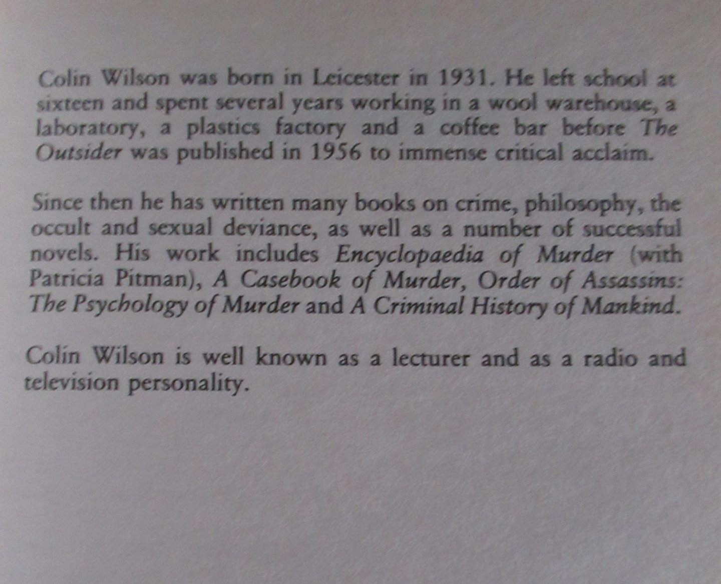 Wilson, Colin - The mammoth book of true crime. Deel 1 en 2