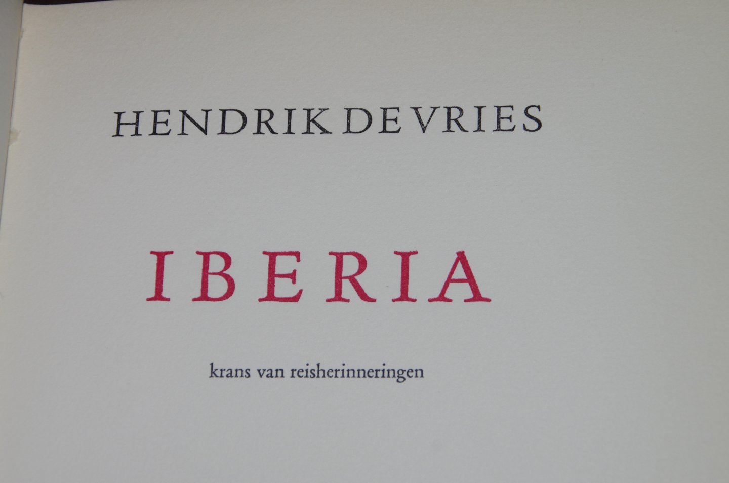 Hendrik de Vries - Iberia