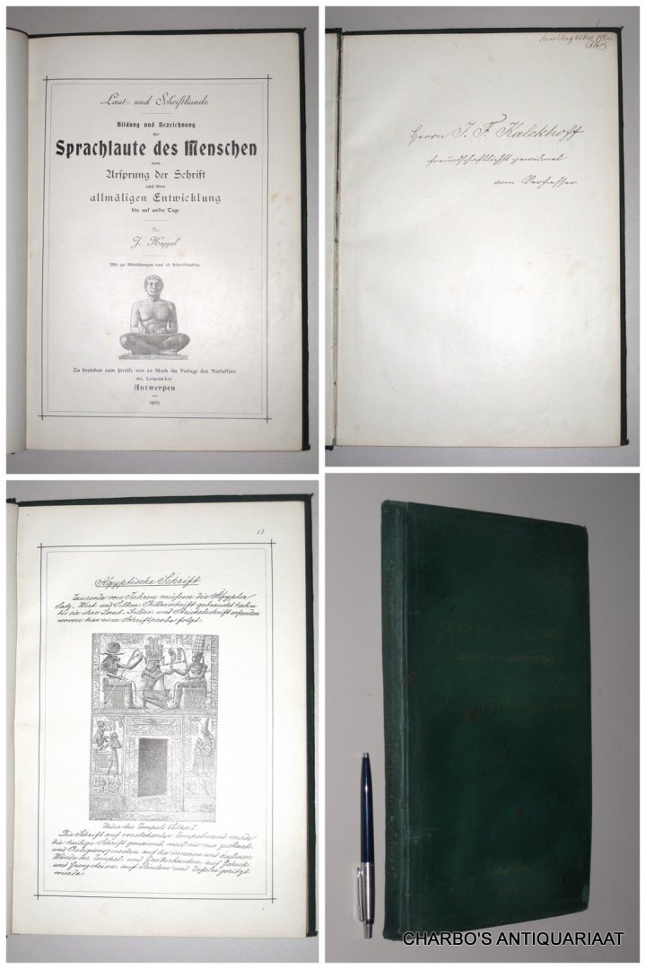 HAPPEL, J., - Bildung und Bezeichnung der Sprachlaute des Menschen vom Ursprung der Schrift und ihrer allmäligen Entwicklung bis auf unsre Tage.