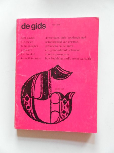 Benthem van den Bergh, G van; Bernlef, J. e.a. - De Gids Honderdtweeendertigste  jaargang nr.9/10 1969