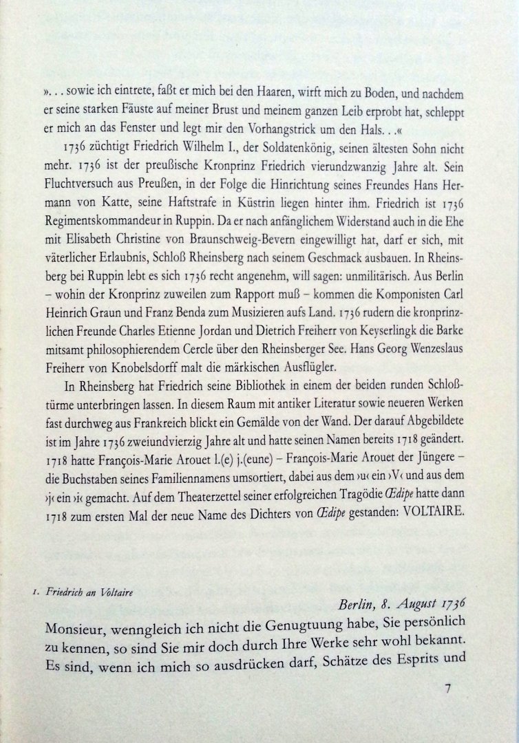 Pleschinski, Hans - Aus der Briefwechsel Voltaire - Friedrich der Grosse (DUITSTALIG) (Herausgegeben, vorgestellt und übersetzt von Hans Pleschinski)