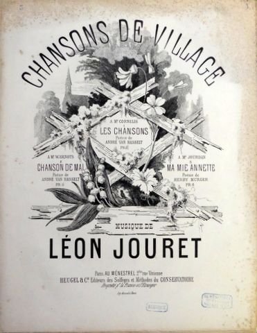 Jouret, Léon: - Chansons de village. N° 3: Ma Mie Annette! Poésie de Henry Murger