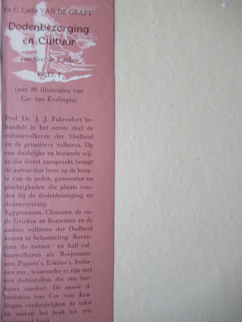 Fahrenfort, Prof. Dr. J.J. - Graft, van der Dr. C.C. - Dodenbezorging en cultuur, 2 delen.