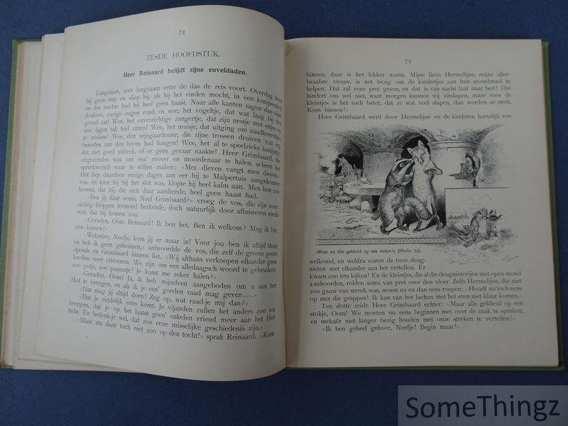 Louwerse, P. [Pieter] - Het leven van Reintje de Vos: oude en nieuwe vossen-verhalen verzameld door P. Louwerse. Met 40 houtgravuren.