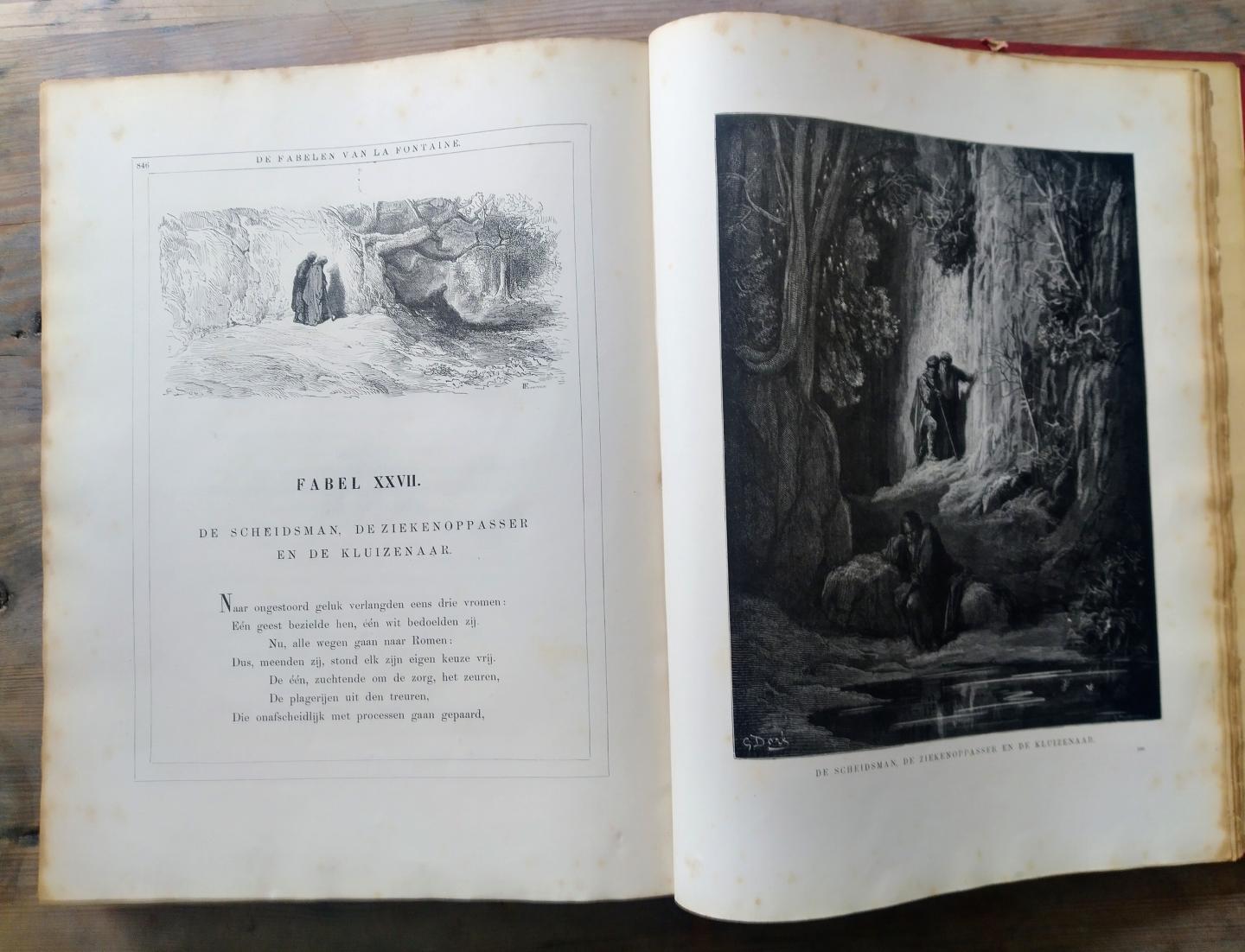 Jean de la Fontaine - De fabelen van La Fontaine - nagevolgd door J.L.L. ten Kate - met illustraties van Gustave Doré