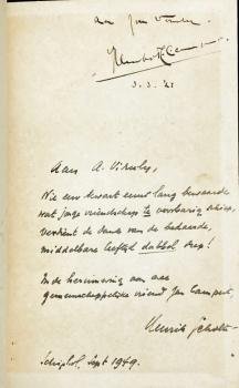 CAMPERT, Jan, en Henne SCHOLTE - Refereinen. Verzen.