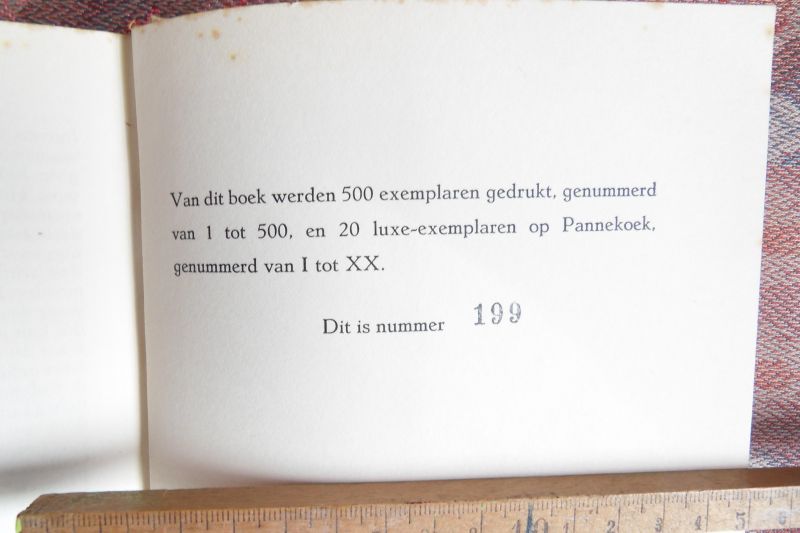 Toussaint van Boelaere, F.V. - Geur van Bukshout. (Dagregister). [ Genummerd ex. 199 / 500 ].