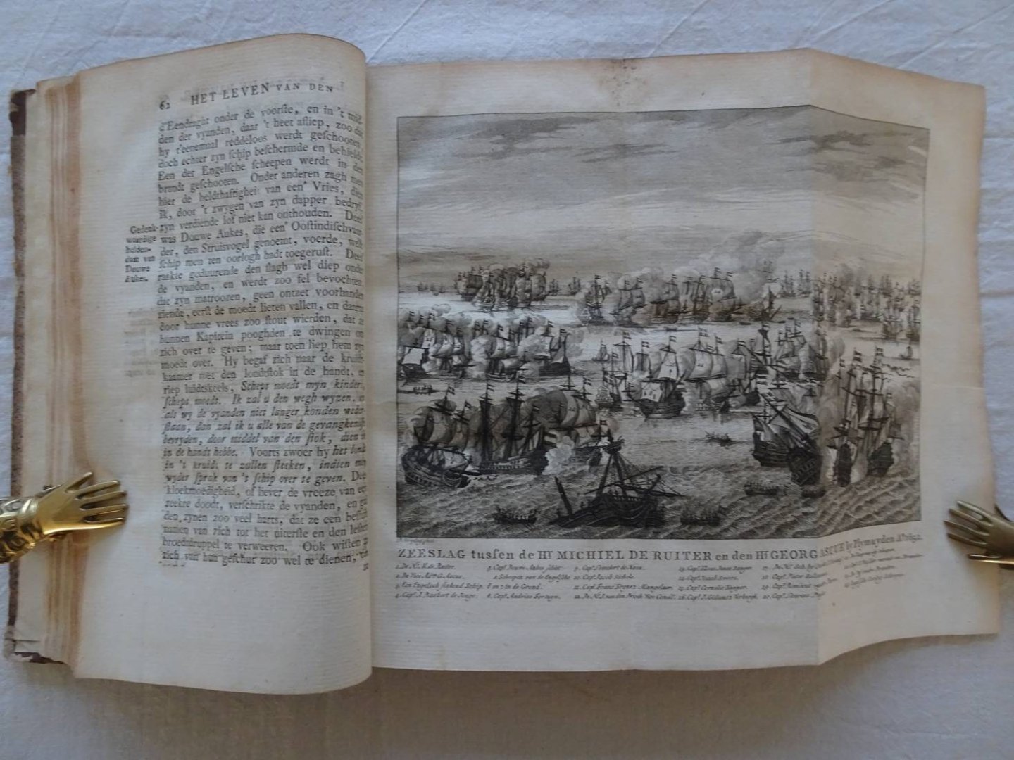 Brandt, Gerard. - Het leven en bedryf van den Heere Michiel de Ruiter, hertog, ridder, & c., lieutenant admiraal van Hollandt en West-Vrieslandt. Op nieuw uitgegeeven door E.M. Engelberts. Eerste deel.