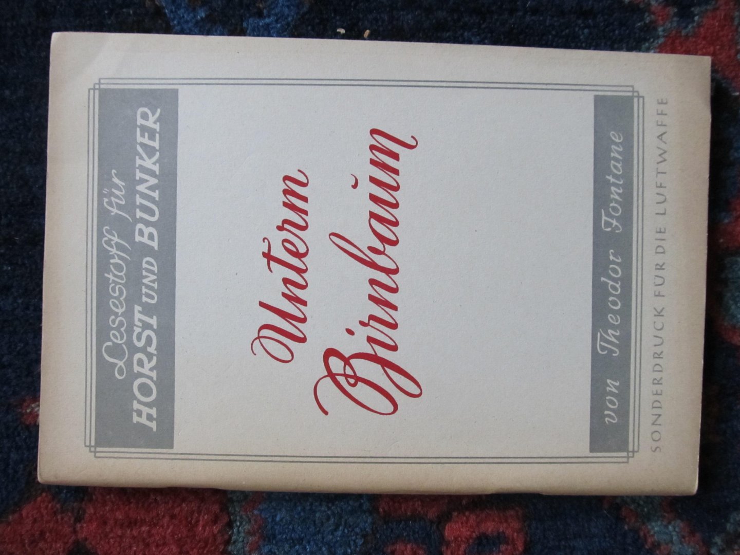 Fontane, Theodor - UNTERM BIRNBAUM