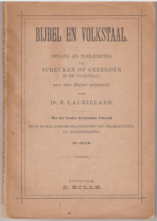 Wonderbaarlijk Boekwinkeltjes.nl - Bijbel en Volkstaal. Opgave en toelichting van GL-22