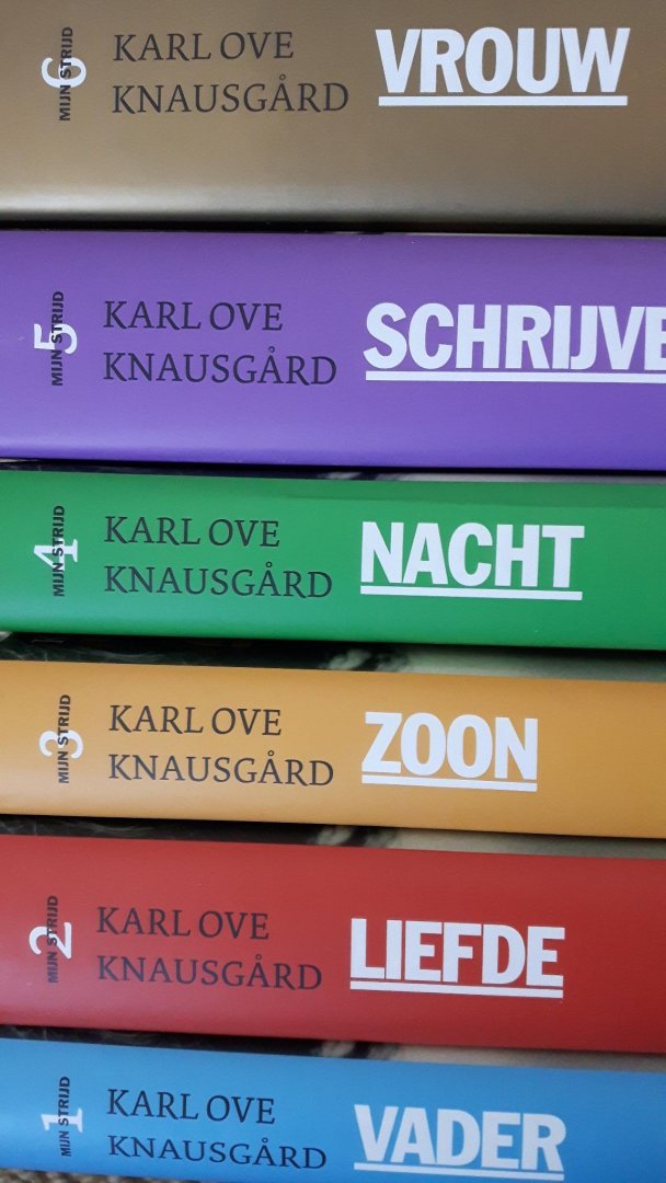 Knausgard, Karl Ove - 1 Vader 2 Liefde 3 Zoon, 4 Nacht 5 Schrijver 6 Vrouw.  Mijn strijd deel 1 - 6