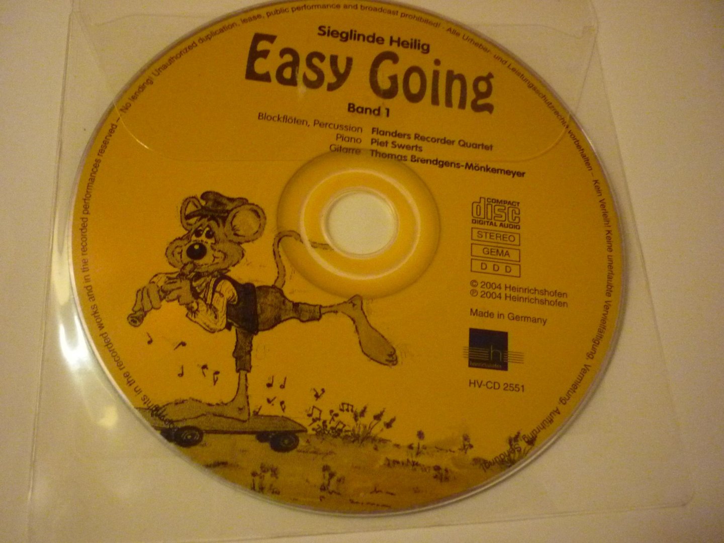 Heilig Sieglinde - Easy Going - Sopraanblokfluit - Deel 1 (met CD)
