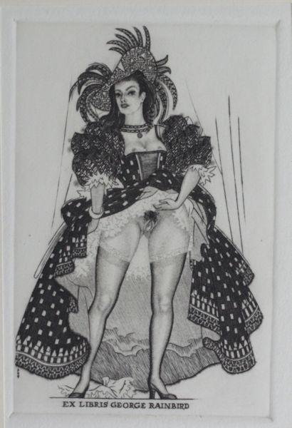 Severin, Mark. - Exlibris voor George Rainbird.