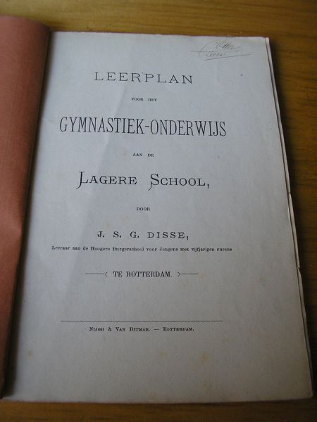 Disse, J.S.G. - Leerplan voor het Gymnastiek-Onderwijs aan de Lagere School